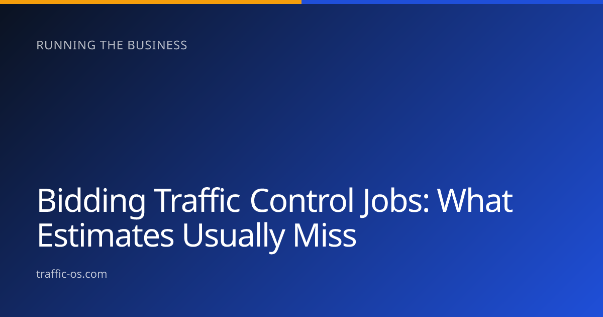 Traffic OS — Bidding traffic control jobs