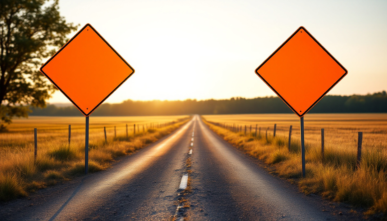 Traffic OS — planning and signing a detour route around a road closure