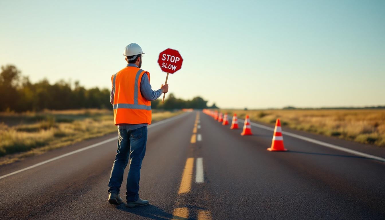 Traffic OS — Flagger hand-signaling procedures explained