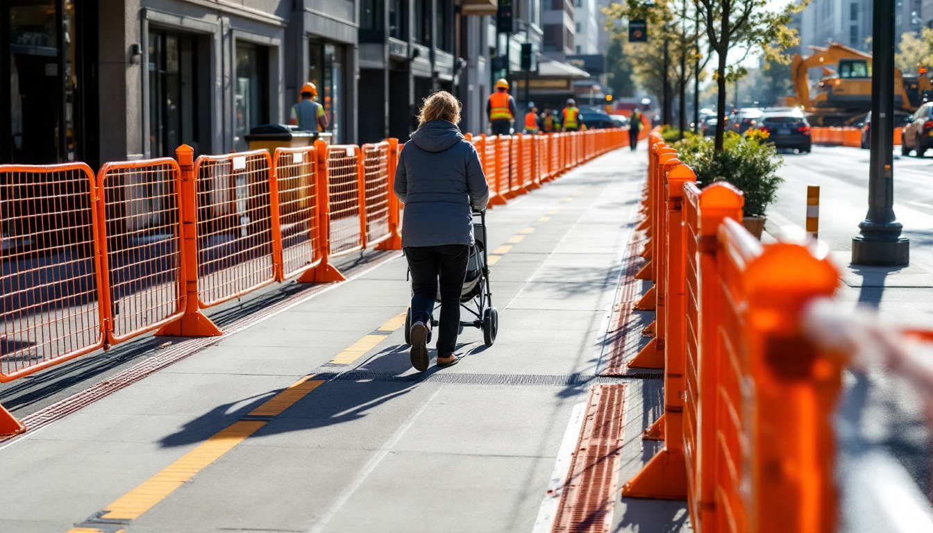 Traffic OS — Pedestrian accommodation in work zones