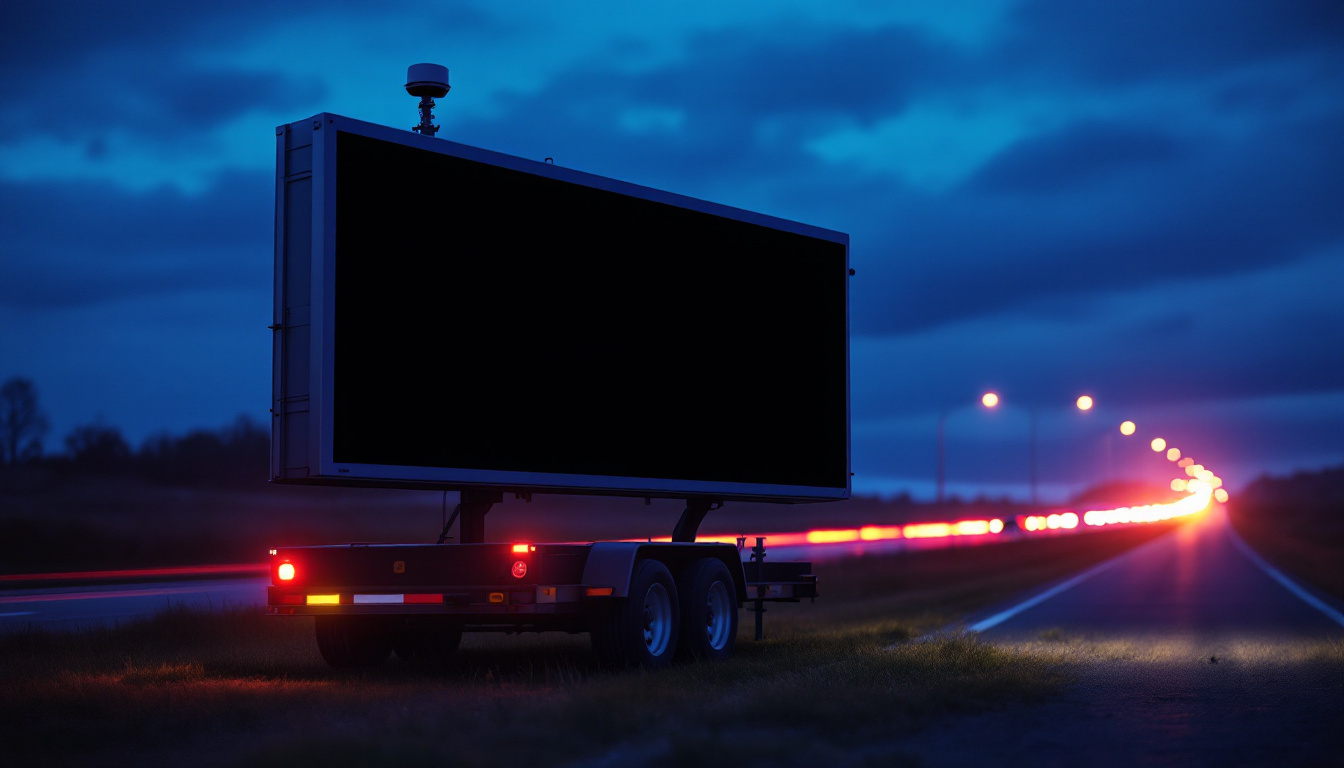 Traffic OS — smart work zone queue warning system with portable message signs